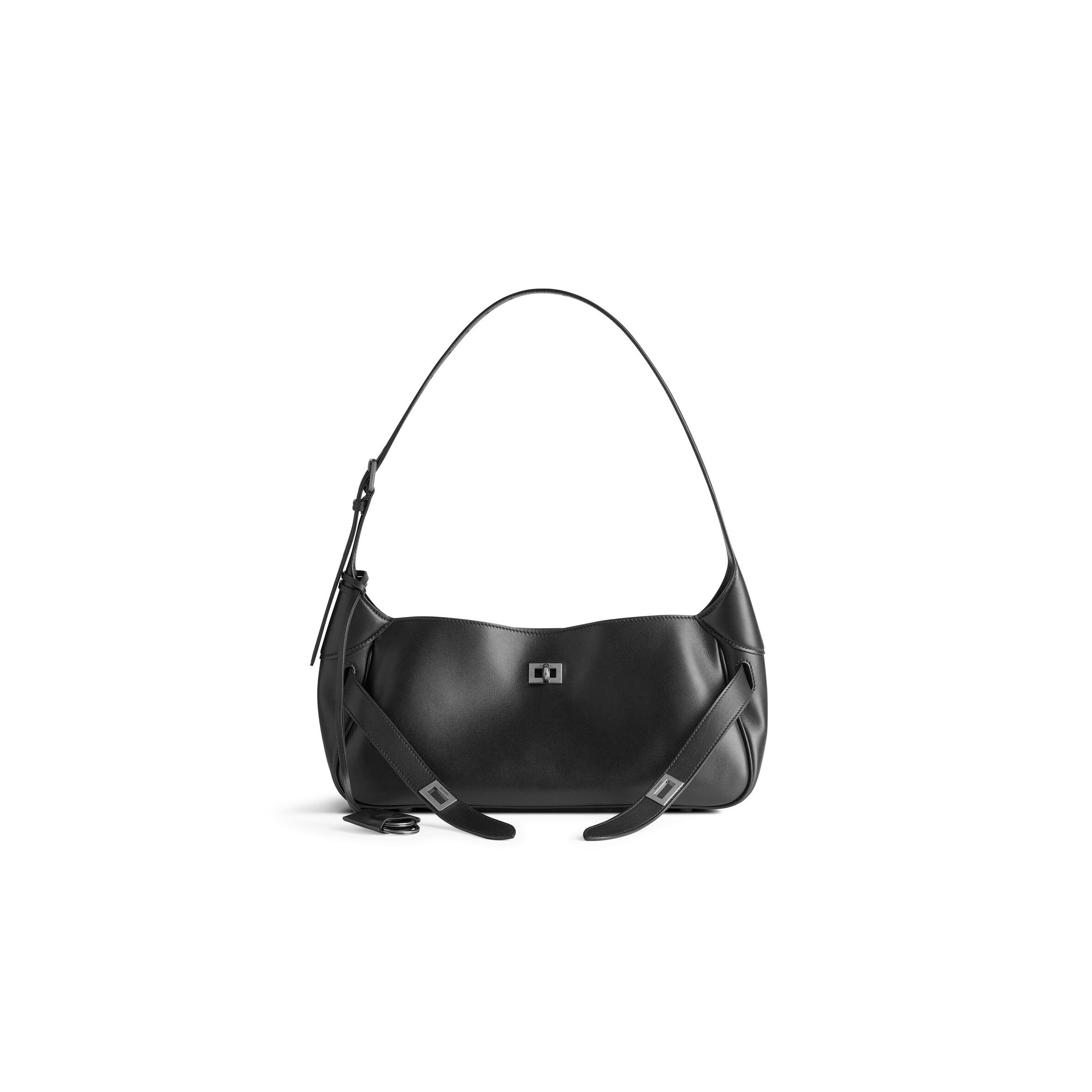BALENCIAGA WOMEN'S BEL AIR SHOULDER BAG SMALL IN BLACK 8106802ABAV7000 (30*17*10cm)